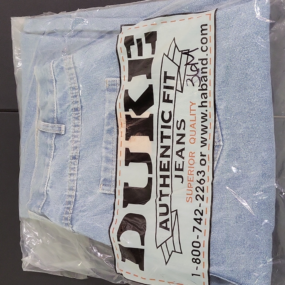 NWT Duke Authentic Fit Lt Blue Jeans